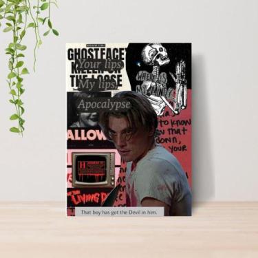 Imagem de Quadro Ghost Face Panico Terror A4  Placa MDF 06 - Lomi Art