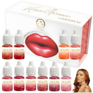 Imagem de Kit Imperial CC LIPS 10 Cores - Pigmento para Micropigmetacao Labial de 5 mL cada