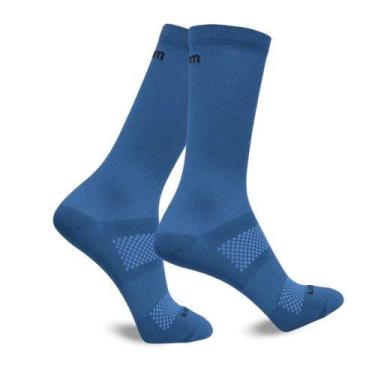 Imagem de Meia Lisa Ciclista Bike Corrida Cano Médio Masculina Rikam, 39 - 43, A