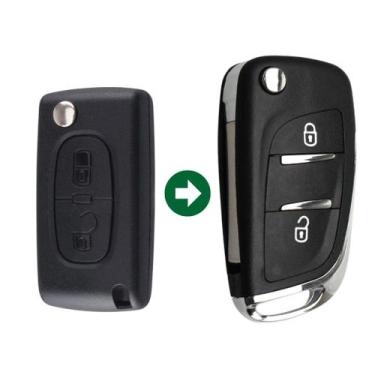 Imagem de Carcaça Chave Canivete Adaptação Citroen 2 Botões - Marca