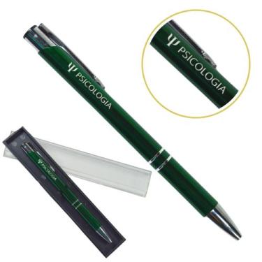 Imagem de Caneta Personalizada Cursos Metal Profissional Coloridas Psicologia - 
