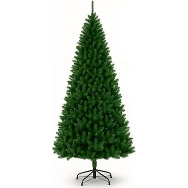 Imagem de Árvore de Natal Premium 240cm Galhos - Pinheiro Super Cheio e Realista com Base Metal para Decoração(Verde)