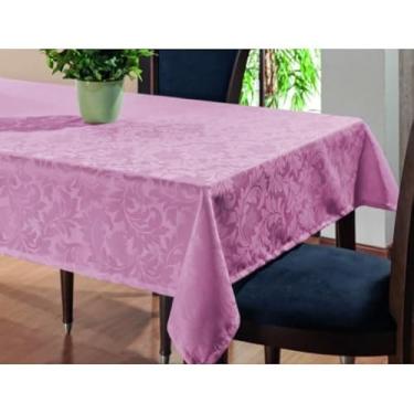 Imagem de Toalha De Mesa Decoração 4 6 8 e 10 Lugares Bonita Estampada Jacquard - Envio Imediato(Rose,6 Lugares)