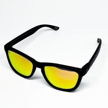 Imagem de Óculos de Sol Corrida e Casual EVOXY Carbon Masculino Feminino Preto - Lentes Amarelas-Unissex
