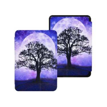 Imagem de Akacy Capa com padrão pintado para Kindle Paperwhite de 6,0 polegadas 10ª geração lançada em 2018 (Modelo: PQ94WIF) Capa protetora de couro PU com função auto despertar/hibernar/à prova d'água (31)