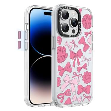 Imagem de GuardCrew Capa para iPhone 14 Pro, [proteção contra quedas de grau militar de 3,5 m à prova de colisão] [antiamarelamento e antidescasca] Capa de telefone fina à prova de choque transparente TPU para