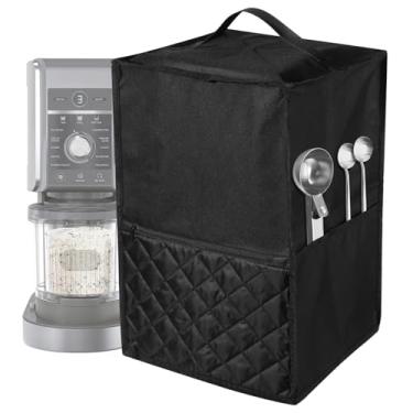 Imagem de Capa protetora contra poeira Ninja Creami Ice Cream com bolsos de armazenamento, compatível com Nc501, Nc301, Nc299Amz