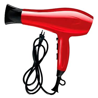 Imagem de Secador de Cabelo Professional 110V Turbo Ar Quente Frio Cor:Vermelho