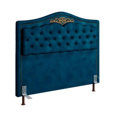 Imagem de Cabeceira Holanda 1,95 Para Cama Box King Size Azul Luxor