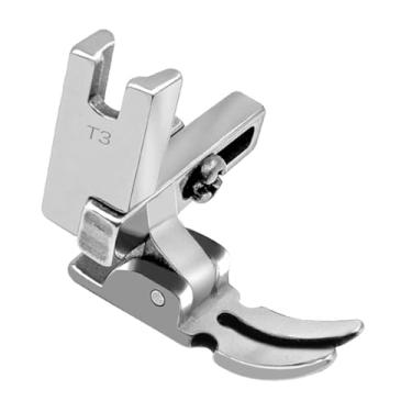 Imagem de Esquirla Calcador para máquina de costura, fácil de usar, com fiação metálica, peças de reposição, guia de costura, calcador para pesponto em jeans.