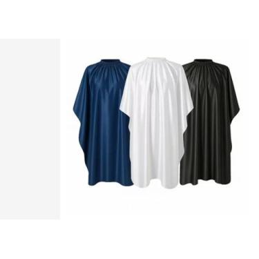 Imagem de Kit 3 Capas de Corte para Barbeiros Cabeleireiro Adulto em Cetim - Les