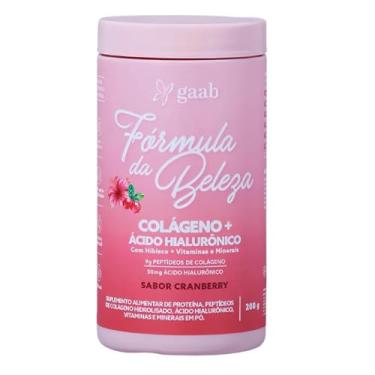 Imagem de Fórmula Da Beleza Colágeno Ácido Hialurônico Gaab Sabores (Cranberry/Hibisco)