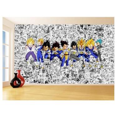 Imagem de Papel De Parede Dragon Ball Goku Vegeta Anime 3,5M Dbz137 - Você Decor
