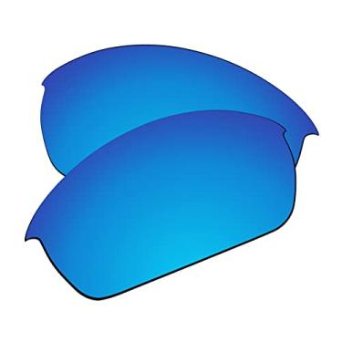 Imagem de EZReplace Lentes de reposição para óculos de sol Oakley Flak Jacket (lentes polarizadas) – Serve para armação Oakley Flak Jacket (azul gelo)