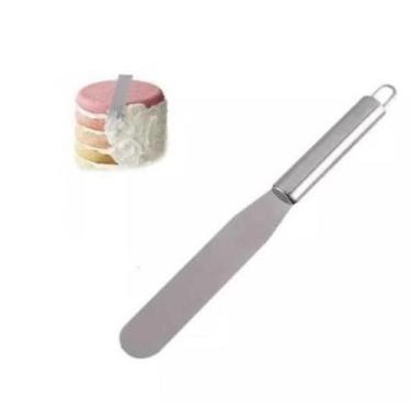 Imagem de Espátula De Confeiteiro Reta Em Aço Inox 18Cm - Isamar