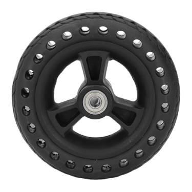 Imagem de Garosa Pneu Sólido de Borracha TPE Com Roda de 6 Polegadas, Roda de Carrinho de Mão Antiderrapante Com Capacidade de Carga de 75 Kg, Substituição de Rolamento Suave para a Maioria Dos Carrinhos de