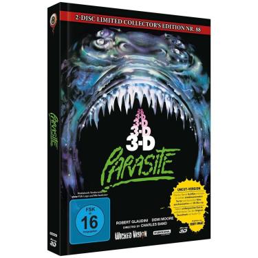 Imagem de Parasite - Killer Parasit 3D (2-Disc Limited Collector‘s Edition Nr. 88) - Mediabook - Cover C - Limited Collector's Edition auf 222 Stück (Blu-ray 3D) (+ CD-Soundtrack)