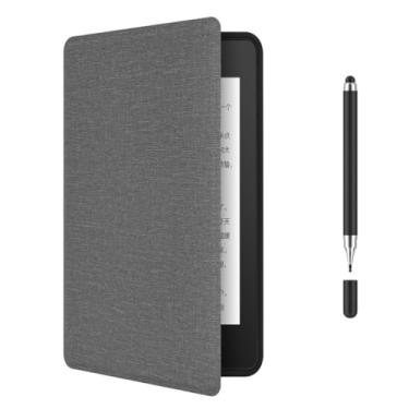 Imagem de Akacy Capa protetora dobrável com textura de tecido para Kindle 6.0 (Geração 2019), capa leve (6)