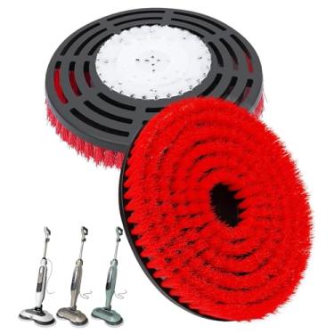 Imagem de Pacote com 2 almofadas de substituição atualizadas para esfregão a vapor Shark - Cabeças de escova de limpeza avançadas com superfície de microfibra | Limpa profundamente a argamassa e remove manchas
