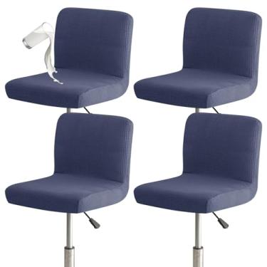 Imagem de Eco-Ancheng Capas de banco de bar, 4 peças, com altura de balcão, bancos de bar giratórios, à prova d'água, banco de bar, banco de encosto alto, capas de cadeira de bar para cozinha, bar, café, 23