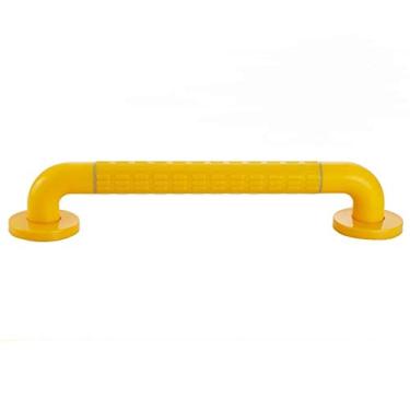 Imagem de uhyOHF Barra de apoio para banheiro, barra de apoio de segurança para banheiro, barra de apoio de parede antiderrapante de aço inoxidável, barra de apoio amarela, barra de apoio de banheiro (88 cm