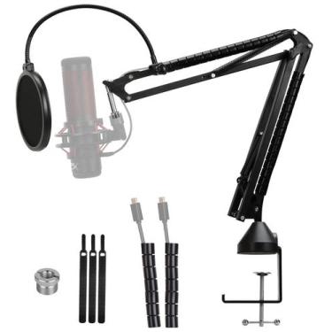 Imagem de Microfone Boom Arm com filtro Pop para microfone HyperX QuadCast - YOU