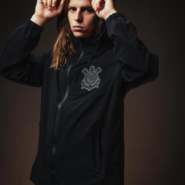 Imagem de Jaqueta Corinthians Corta Vento Com Capuz Removível Masculina-Masculino