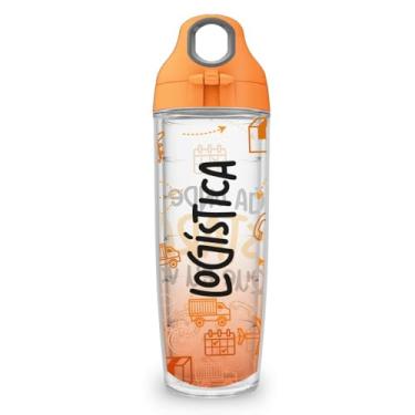 Imagem de Garrafa de Água 600 ml parede dupla Plástica Para Academia Esporte Trabalho Escritório esteticista marketing profissão CORES PREMIUM (Logística)