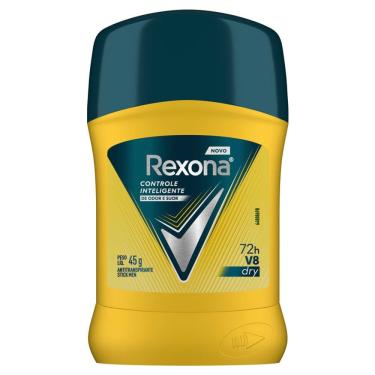 Imagem de Desodorante Rexona Men V8 Dry Controle Inteligente 72h Antitranspirante Stick 45g