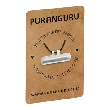 Imagem de PURANGURU Amuleto Taweez banhado a prata | 2,5 cm | Colar com pingente oco feito à mão | Medalhão de lembrança memorial | Estojo Tabeez Espiritual | Suporte de cinzas de cremação | Amuleto da Sorte |