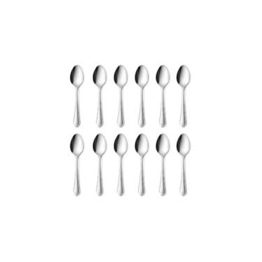 Imagem de Kit 12 Colheres de Chá Beta, Aço Inox, 13cm, Acabamento Polido, Cor Inox, 295g