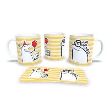 Imagem de Caneca Cerâmica Branca, 325ml, Design Religioso Católico, Cilíndrica com Ilustração de Terço em Tons Pastéis, Reutilizável para Bebidas Quentes, Material Brilhante, Lava-louças (12870)