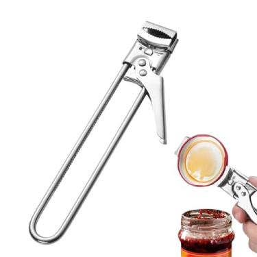 Imagem de Novo abridor de pote de aço inoxidável ajustável 2026, abridor de tampa multifuncional para mãos fracas, abridor de latas de aço inoxidável, pegador, abridor de garrafas, acessórios de utensílios de