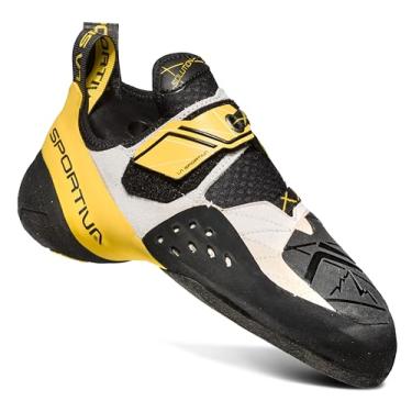 Imagem de La Sportiva Tênis masculino Solution para escalada, Branco/Amarelo 2, 38