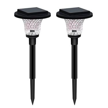 Imagem de Lâmpada de Jardim LED Solar com Modo Duplo Luz Quente Ambientes RGB para Decoração Caminhos Pátio e