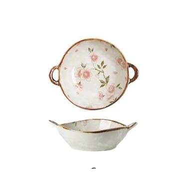 Imagem de Tigelas de sopa resistentes de 7 polegadas com alças seguras para forno, tigelas de sopa de cebola francesa, tigelas de macarrão profundas resistentes ao calor, utensílios de jantar para família