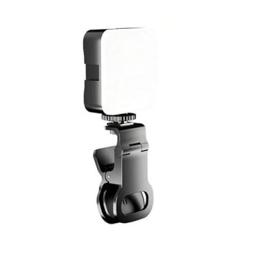 Imagem de Iluminador LED Portátil para Fotografia e Vídeo, Luz de Preenchimento Mini para Gravação Noturna, Controle de Brilho Ajustável, 5500K–6500K