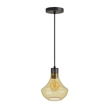 Imagem de Pendente Verbena VD Âmbar 1xE27 - Preto Liso