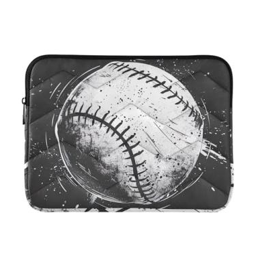 Imagem de Bolsa de beisebol branca fina e leve para laptop, bolsa de transporte durável para tablet de viagem para trabalho, bolsa para laptop feminina, de 13 a 14 polegadas