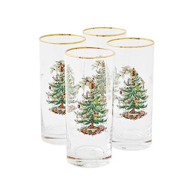 Imagem de Spode Copos Altos Árvore de Natal 425 g, Conjunto de 4