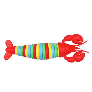 Imagem de SPYMINNPOO Brinquedo Sensorial de Lagosta Simulado Colorido 3D para Alívio de Ansiedade, Brinquedo de Descompressão Portátil para Uso Doméstico e de Escritório, Material Plástico Durável (Cabeça