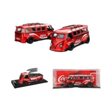 Imagem de Modelo De Ônibus T1 1:32 Para Meninos, Veículo De Brinquedo Em Metal C