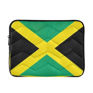 Imagem de Bolsas com bandeira da Jamaica para trabalho, capa protetora média à prova de choque para transporte de computador, bolsa de computador de 33 a 13,3 polegadas para homens