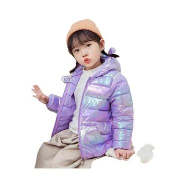 Imagem de Jaqueta De Inverno Com Capuz Para Meninas E Meninos, Leve E Quente, Ca