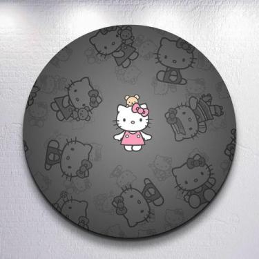 Imagem de Capas Festa Infantil Gatinha Kittyy Painel Redondo Grande ou Mini Esta