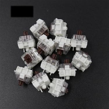Imagem de 100 interruptores DIY substituíveis de 3 pinos para teclado mecânico de jogos para MX Switch (marrom)