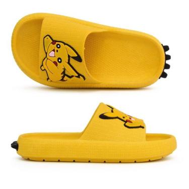 Imagem de Sandália Chinelo Infantil Pikachu Slide Nuvem Menino Menina - Cauby, A