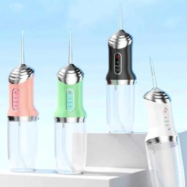 Imagem de Irrigador Oral Jato de Água Dental Water Flosser Bucal Recarregável Portátil Profissional(Aleatória)