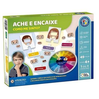 Imagem de Jogo Ache e Encaixe - Como me Sinto - Pais e Filhos