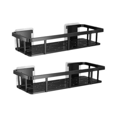 Imagem de Prateleira De Armazenamento Para Banheiro Montada Na Parede, Sem Perfu